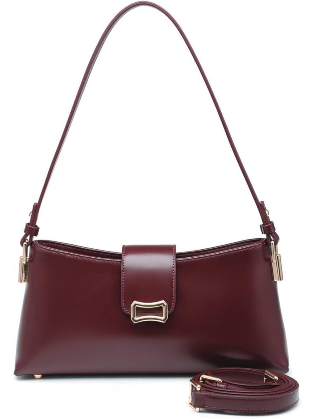 Chic Slim Vegan Leather Crossbody Shoulder Bag for Women - Stylish Everyday